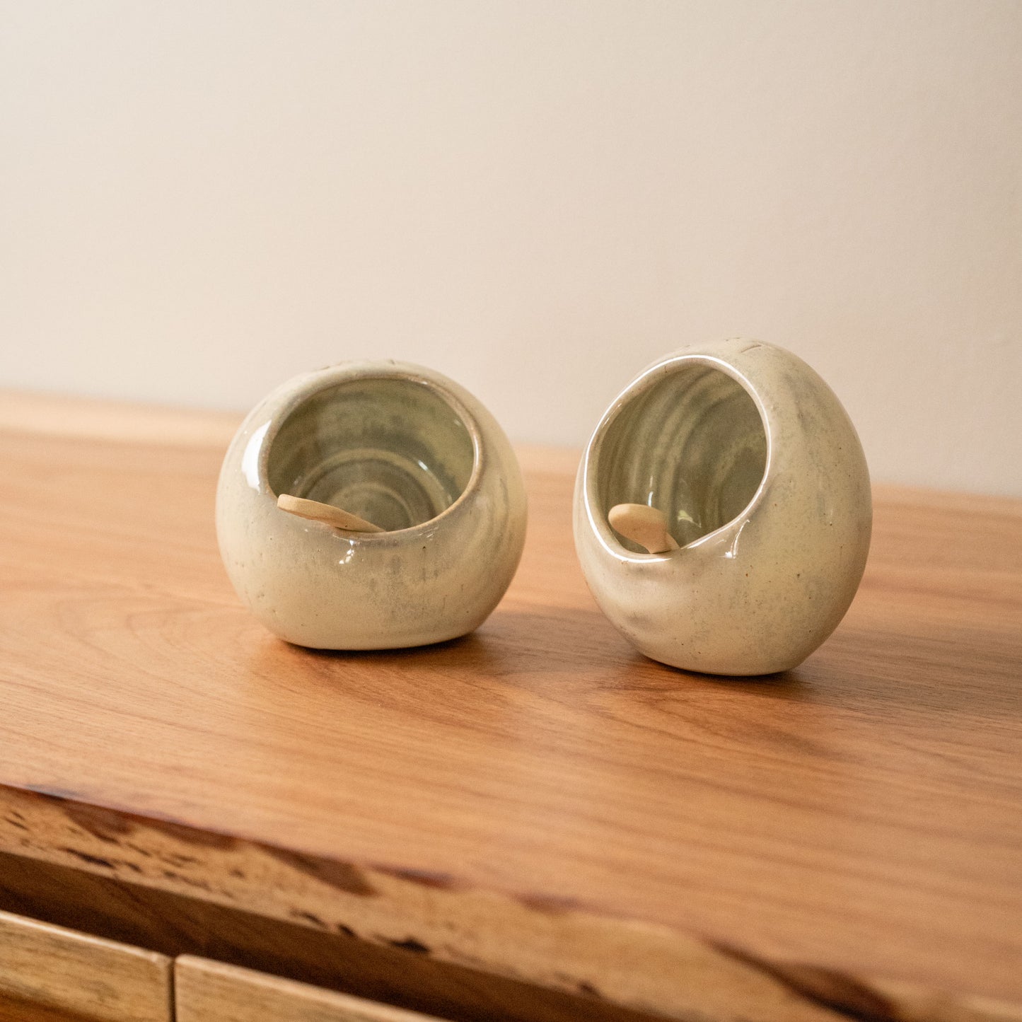 Salt Bowl with Spoon | BiBi Ceramics