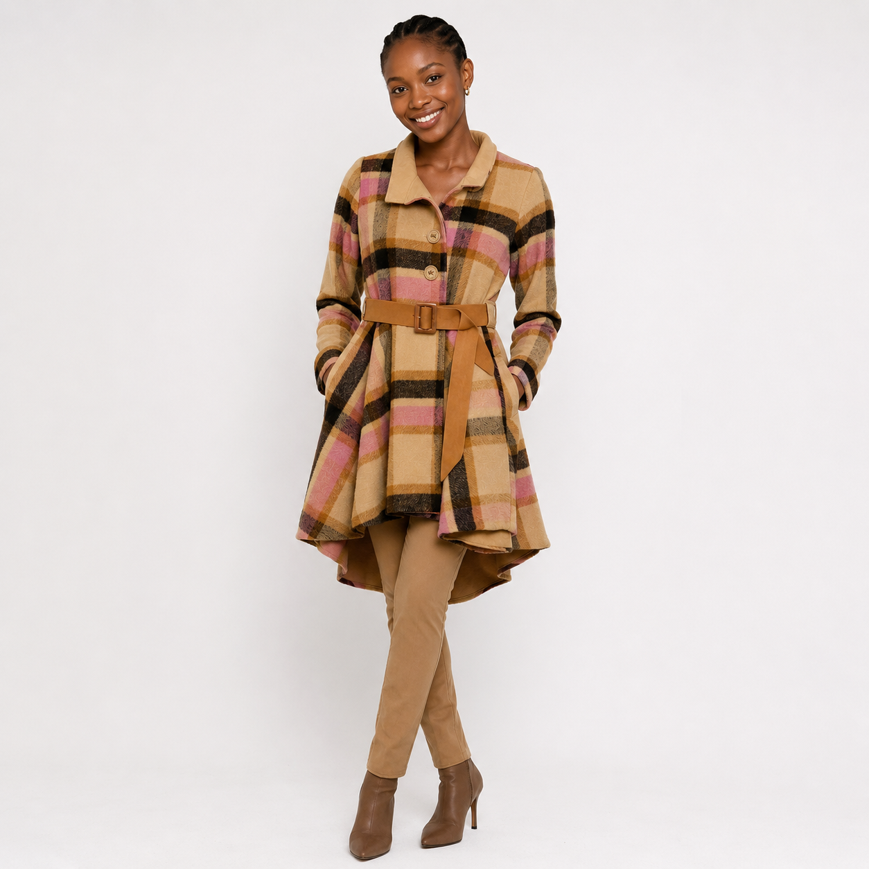 Bewilder tartan coat